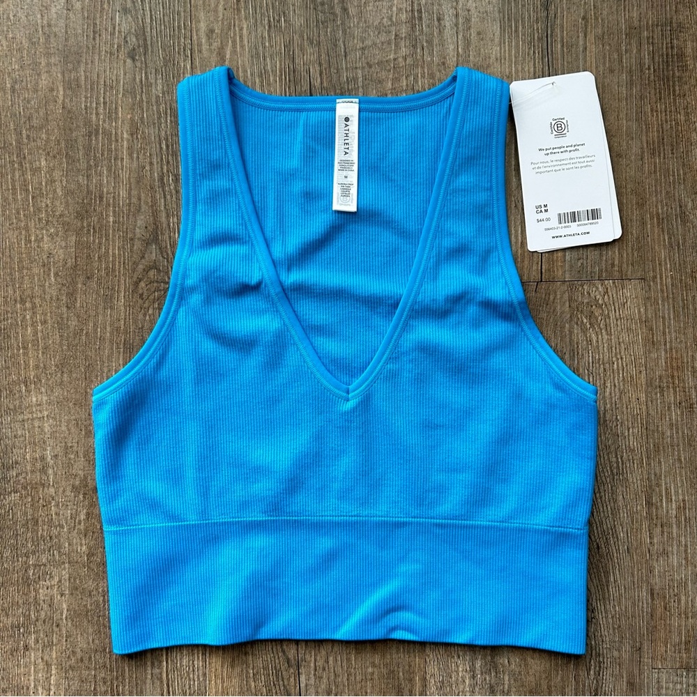 Athleta Aurora Seamless Crop Rib Tank